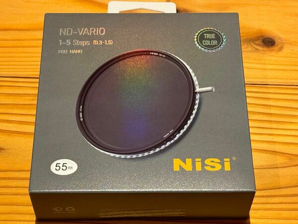 【ほぼ新品】NISI TRUE COLOR ND-VARIO 1-5 Stops (0.3-1.5) PRO NANO 55mm