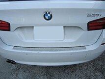 BRIGHTZ BMW 5シリーズ F11 超鏡面ステンレスメッキリアバンパーフットプレート 【 OUT-FOOT-012 】 BMW 535i xDrive ツーリング 550i_画像5