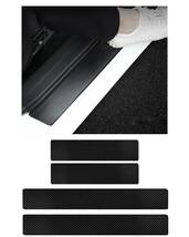 黒色 フィアット 500 /500e /500eオープン/500C/ 500X / パンダ/ドブロ 3代目/ ドブロマキシ に対応 車用スカッフプレート_画像1