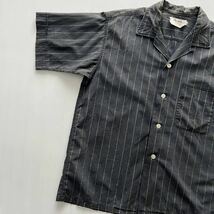 50s 60s 黒金 ボーリングシャツ オープンカラー ヴィンテージ ビンテージ ブラック ロカビリー スカジャン チェーン刺繍 USA 30s 40s 50's _画像5