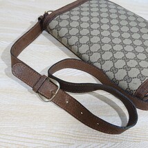 【希少】GUCCI オールドグッチ ショルダーバッグ ブラウン系_画像4