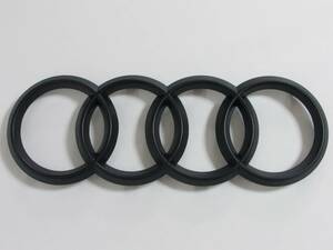 AUDI アウディ フロント グリル エンブレム マットブラック 艶消し 285mm×100mm