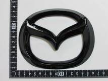 MAZDA マツダ エンブレム カバー 被せタイプ ブラック 艶有り 145mm×120mm_画像6