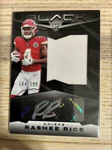 /199 panini 2023 black NFL RASHEE RICE RPA 直筆サインジャージーカード　ルーキーパッチオート　rookie