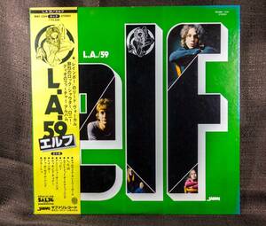 【帯付】ELF (RONNIE JAMES DIO・RAINBOW)　エルフ　日本盤 W/L PROMO LP　L.A. / 59 [SAFARI RECORDS　MWF 1039]