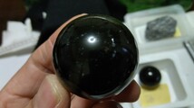 B0214-黒水晶丸玉、A.70.0g_画像4