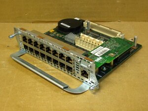 ▽CISCO NM-ESW-16 NM-16ESW V01 16ポート EtherSwitch ネットワーク モジュール 中古 73-6593-01 ギガビット