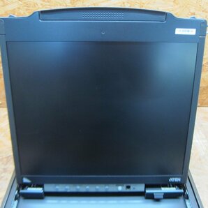 ◎動作確認済み ATEN CL5808N 8ポート PS/2-USB VGA デュアルスライド LCD KVMドロワー 19.0インチ画面搭載 1280×1024◎M290の画像4