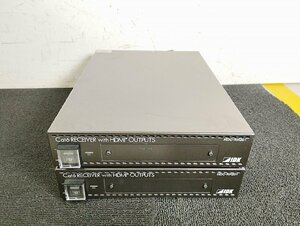 ♪IDK HDC-RH201×2 アイ・ディー・ケー HDMI HDbaseT 受信機 ２台セット 動作確認済・中古♪