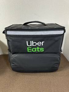 【中古品】ウーバーイーツ Uber Eats デリバリーバッグ 配達バッグ 一部破れあり 仕切り版2枚付