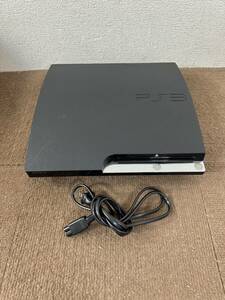 ★K【中古品】SONY PlayStation3 CECH-2500A 160GB ブラック 電源コード 初期化済み 通電動作確認済み キズあり