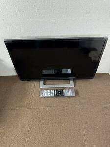 I【中古品】東芝 TOSHIBA 24V34 液晶テレビ B-CASカード付 リモコン付 通電動作確認済み 2021年製 ブラック