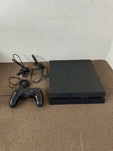 K【中古品】SONY PlayStation４ CUH-1200A 500GB ブラック コントローラー コード付 初期化済み 通電動作確認済み 傷あり