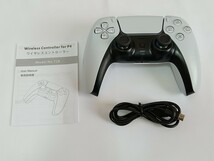 PS4コントローラー 【 2023年5月発売NEWモデル 】コントローラー無線Bluetooth接続 12時間連続使用 日本語取扱説明書付き(ホワイト)A16_画像8
