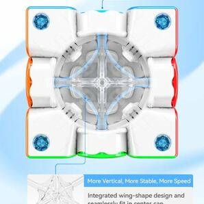 ルービックキューブGAN356M Eスピードキューブ立体パズル磁石搭載 ステッカーレス 知育玩具の画像5