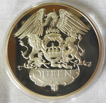 クイーン QUEEN コレクションコイン 記念メダル 24KP 1oz 1オンス 金貨 24金 ボールマーカー UKロック イギリス フレディマーキュリー_画像2