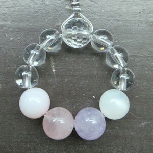  pink opal x rose quartz x lavender amethyst x moonstone strap natural stone Power Stone 