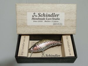 【美品】 Schindler Handmade Lure Studio シンドラールアー BENKEI ニジマス B-12 [3-7] No.9628