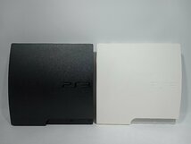 【通電確認のみ・ジャンク扱い】 SONY ソニー PS3 PlayStation3 CECH-3000 白/黒 2点まとめ売り 本体のみ [1-2] No.9923_画像1