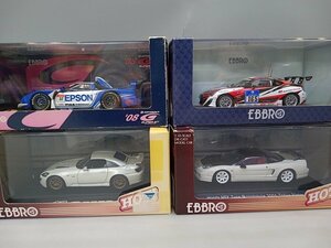 【1台ワイパー破損あり】EBBRO ミニカー 4点 まとめ売り TOYOTA 86 Nurburgring 24-hour Race 2012 No.165 他 [4-3] No.9953