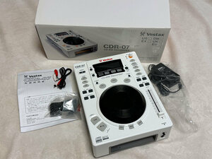  Vestax ベスタクス CDR-07 CD-RWレコーダー ACアダプター/電源コード付 開封したての新品　現状品