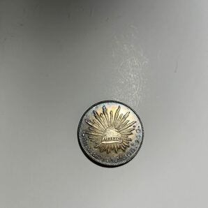 古錢 メキシコ 1892年 大型コイン 大型銀貨 貿易銀 重さ27g 美品★28の画像2