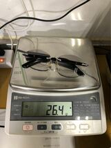 【K18】メガネ 眼鏡 レンズ入り　購入時140万　材質　べっ甲　プラチナ★7_画像6