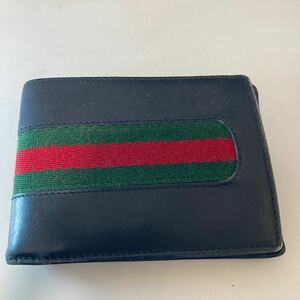 ※11466　GUCCI　二つ折り財布　