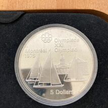 ※11808　モントリオール オリンピック カナダ 1972 記念メダル 銀貨 5ドル 10ドル 貨幣 シルバー ケース入り_画像4