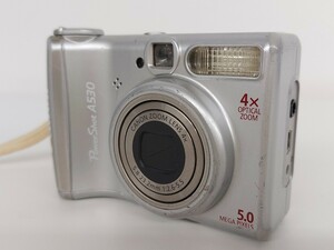 7231　キャノン Canon デジタルカメラ Power Shot A530 5メガピクセル PC1184 5.8-23.2mm F2.6-5.5 現状品