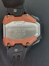 11907　CASIO SPORT カシオ PHYS フィズ STR-900J LAP MEMORY60 5BAR 日常生活防水 デジタル シリコンベルト クオーツ メンズ腕時計 稼働品_画像2