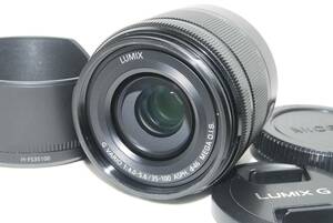 ★美品★Panasonic パナソニック LUMIX G VARIO 35-100mm F4.0-5.6 ASPH. MEGA O.I.S. H-FS35100 ブラック♪