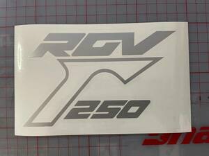 ⑫　スズキ　ＲＧＶ２５０γ　サイドカバー用のロゴステッカー　シルバー色　２枚組