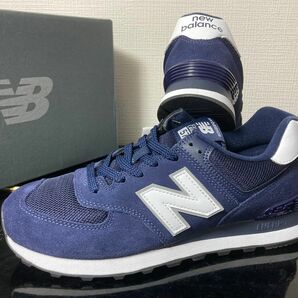 新品未使用品　大人気！27cmニューバランス（newbalance）メンズスニーカーML574EN2ネイビー紺U574好きにも