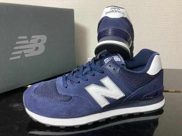 新品未使用品　大人気！27cmニューバランス（newbalance）メンズスニーカーML574EN2ネイビー紺U574好きにも