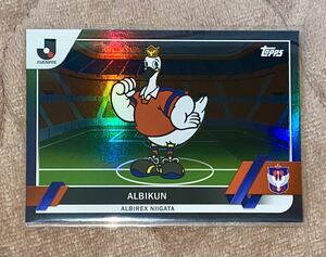 2023 topps Jリーグ ◆ アルビくん ◆ 10枚限定 Black foil 02/10トップス J-league Flagship アルビレックス新潟 マスコット