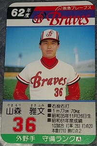 タカラプロ野球カードゲーム昭和６２年度阪急ブレーブス 山森雅文