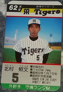 タカラプロ野球カードゲーム昭和６２年度阪神タイガース 北村照文