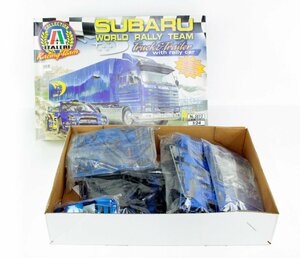 【ジャンク品】1/24 スバルワールドラリーチーム SUBARU WORLD Rally Team トラック＆トレーラー ラリーカーズ RALLY CARS【未検品】：