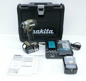 ●【中古・美品】makita マキタ TD173DRGXO 充電式インパクトドライバ オリーブ【目立つ傷無し】'