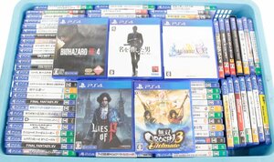 【ジャンク】1円～ PS4ソフト 100本セット ライズオブP 無双オロチ3U 龍如7外伝 FFX/X2 バイオRE:4 他【要年齢確認】'