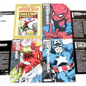 ●【中古】MARVEL ベスト・オブ・アメコミ 4冊セット 小冊子付属 ／ スパイダーマン 1-2 アイアンマン キャプテンアメリカ ..の画像1