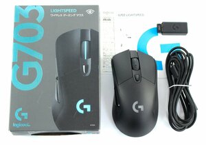 【中古品】Logicool ロジクール G703 HERO LIGHTSPEED Wireless Gaming Mouse ワイヤレス ゲーミング マウス【動作確認済み】：