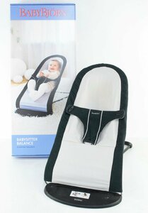 ●【中古品】BABYBJORN ベビービョルン ベビーシッターバランス 0-2歳 ブラック シルバー：