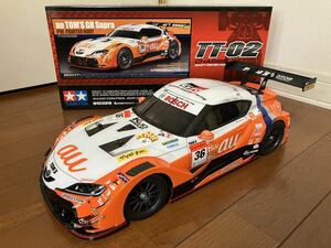 1/10RC au TOM'S GR Supra （TT-02シャーシ） 58703 組立済