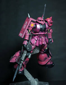 HG 1/144 HGUC 高機動型ザク陸戦型 シャア専用カラー プレバン限定 ククルス・ドアン サザンクロス エグバ機 改修 塗装済 完成品