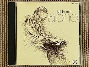 ビル・エヴァンス／アローン (+2)／POLYDOR (VERVE) J33J-25059／国内盤CD／BILL EVANS／中古盤