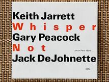 キース・ジャレット・トリオ／ウィスパー・ノット／UNIVERSAL MUSIC (ECM) UCCE-1004/5／国内盤CD 2枚組／KEITH JARRETT／中古盤_画像1