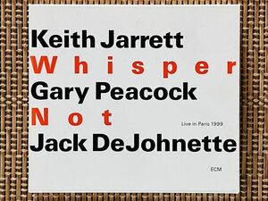 キース・ジャレット・トリオ／ウィスパー・ノット／UNIVERSAL MUSIC (ECM) UCCE-1004/5／国内盤CD 2枚組／KEITH JARRETT／中古盤