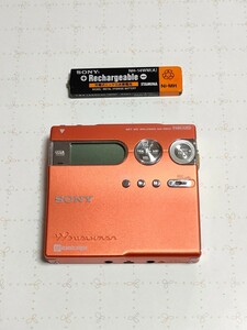 SONY ソニー MD WALKMAN ポータブルMDプレーヤー MZ-N910 オレンジ 